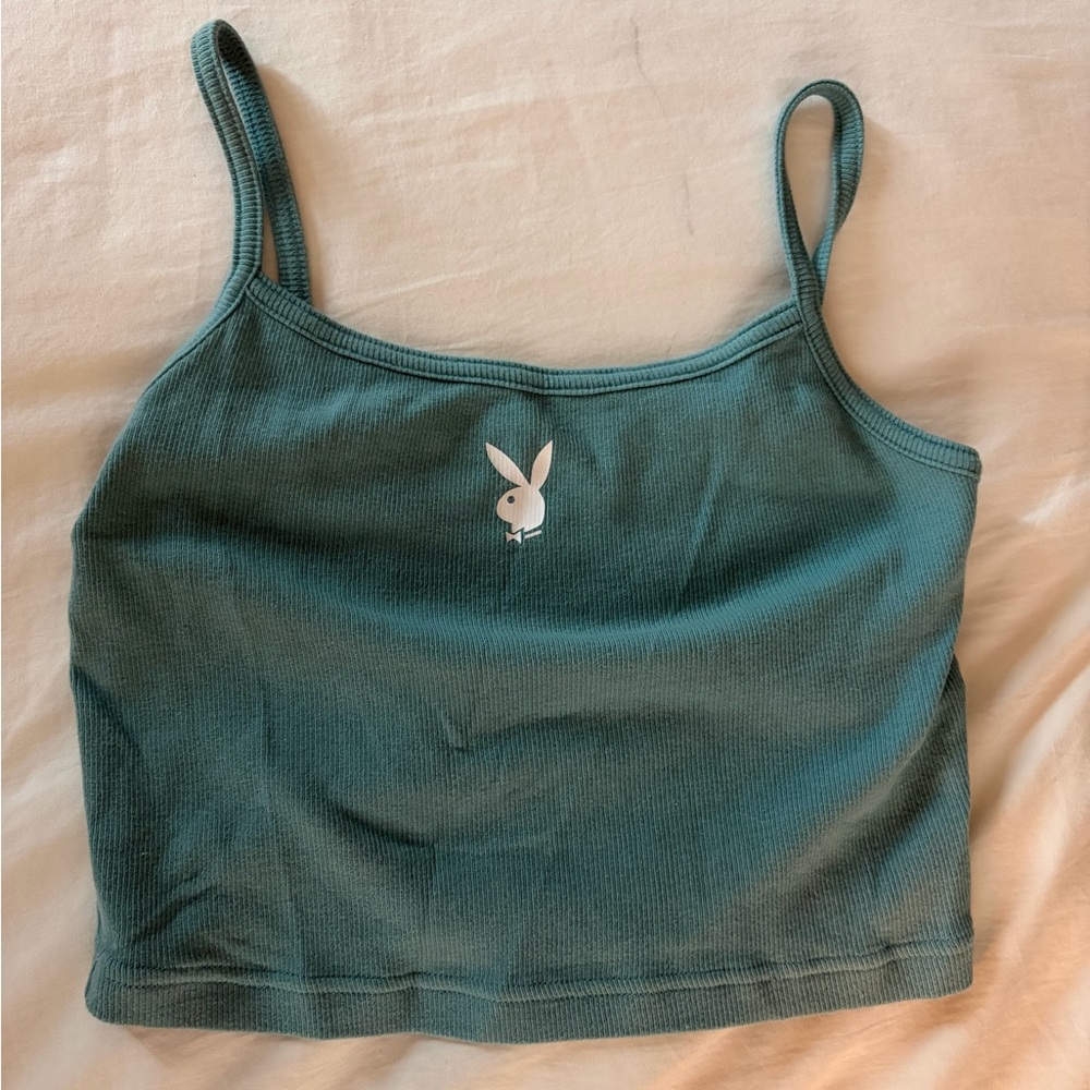 PLAYBOY Teal Tank Top